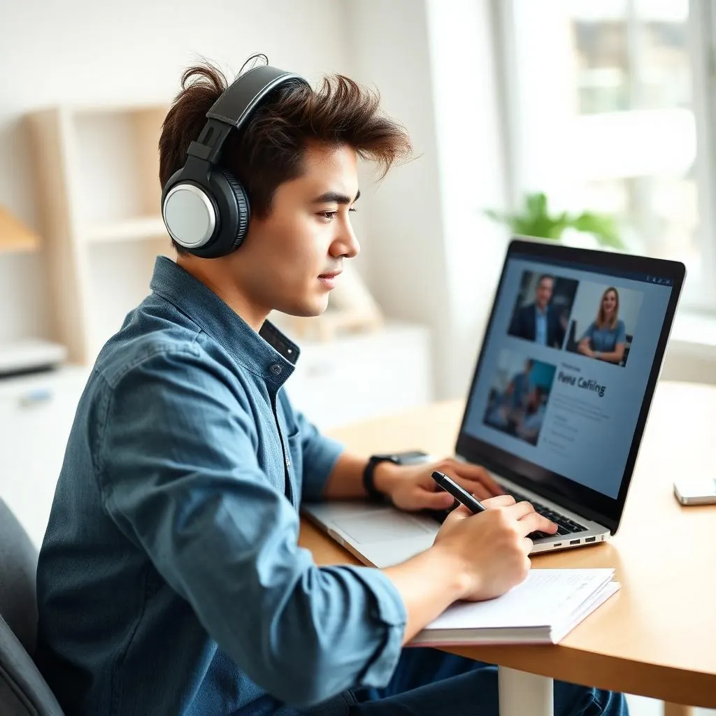 Apprenant en classe virtuelle Forma'Mix